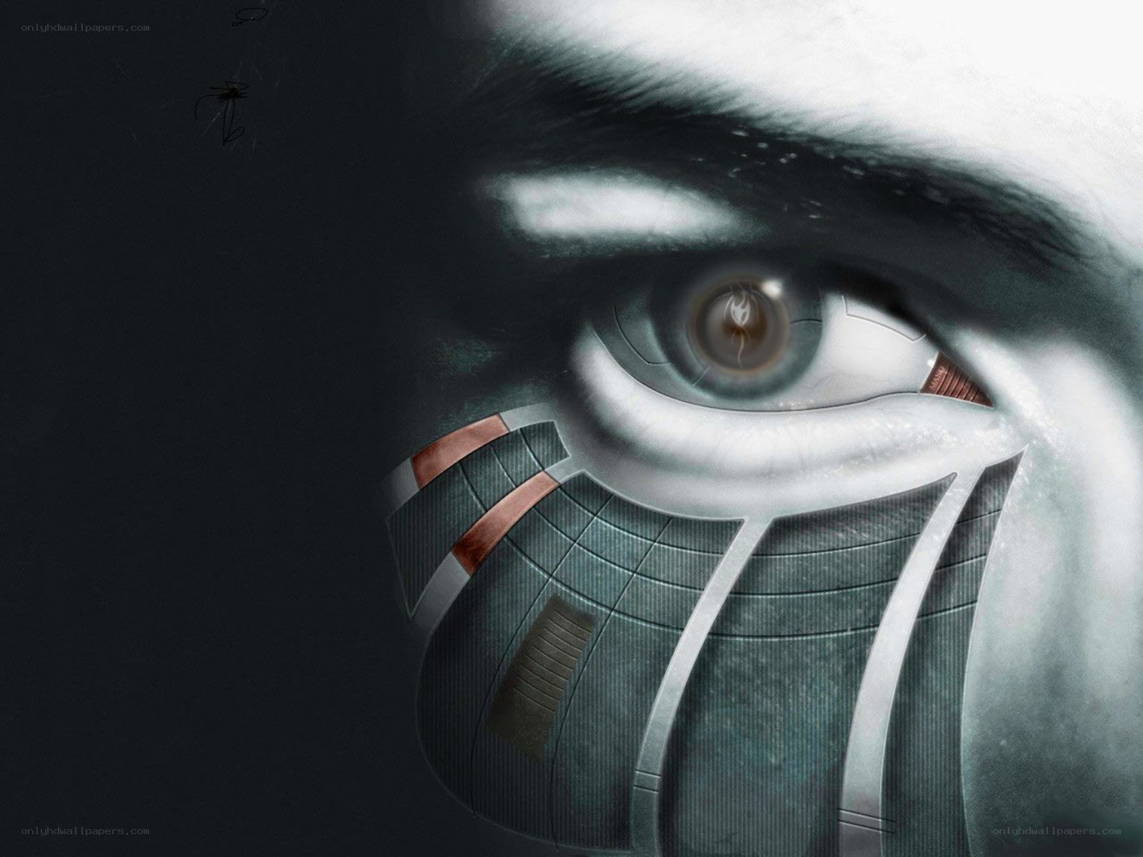 cyborg eye close-up