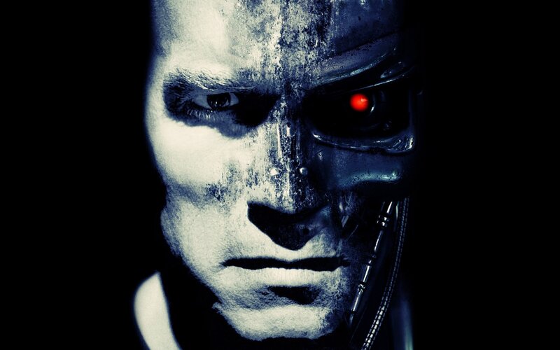 Cyborg Face — Black, Dramatic, Photograph
