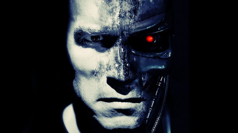 Cyborg Face — Black, Dramatic