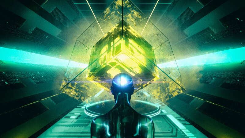 Cyborg Facing Cube