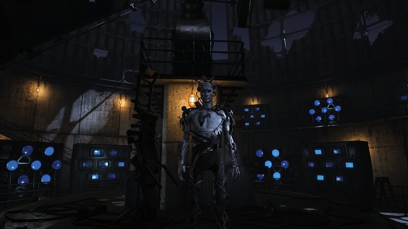 Cyborg Figure in Lab