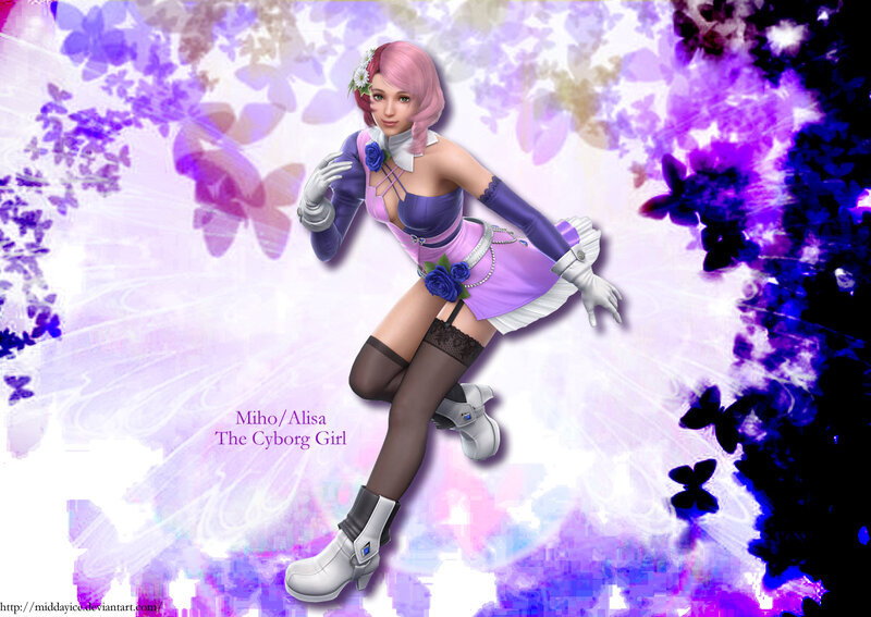 Cyborg Girl Character