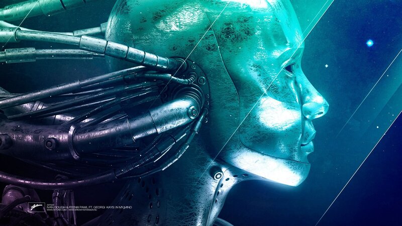 Cyborg Head in Profile