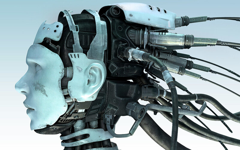cyborg head profile