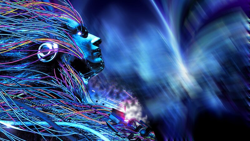Cyborg Head with Wires