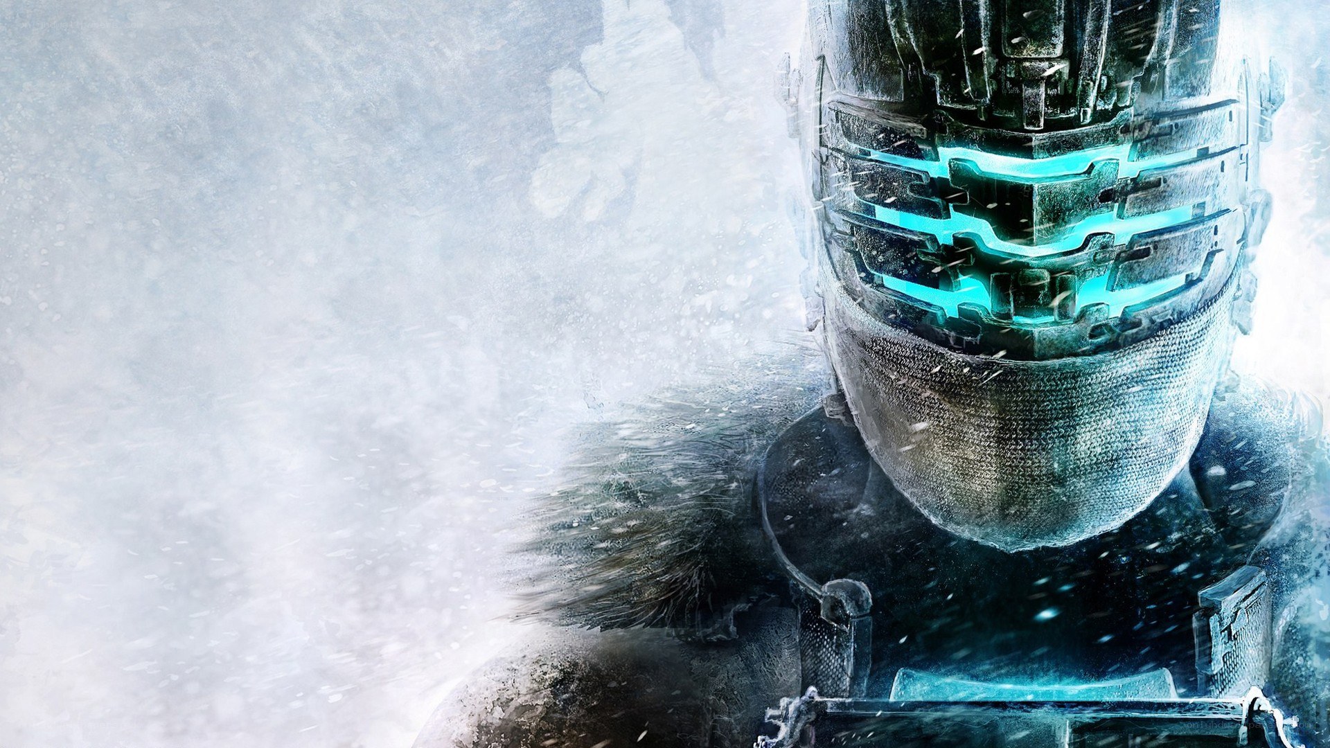 cyborg in a snowstorm