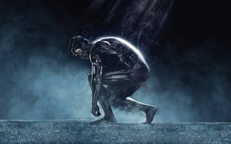 Cyborg in Crouched Position