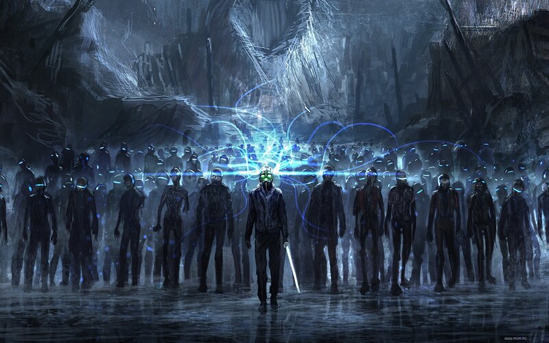 Cyborg Leader with Soldiers