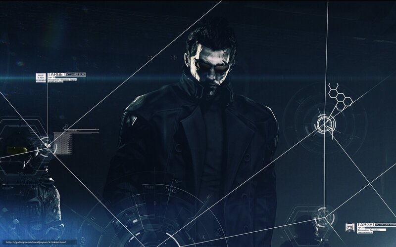 Cyborg Man in Trench Coat — Black