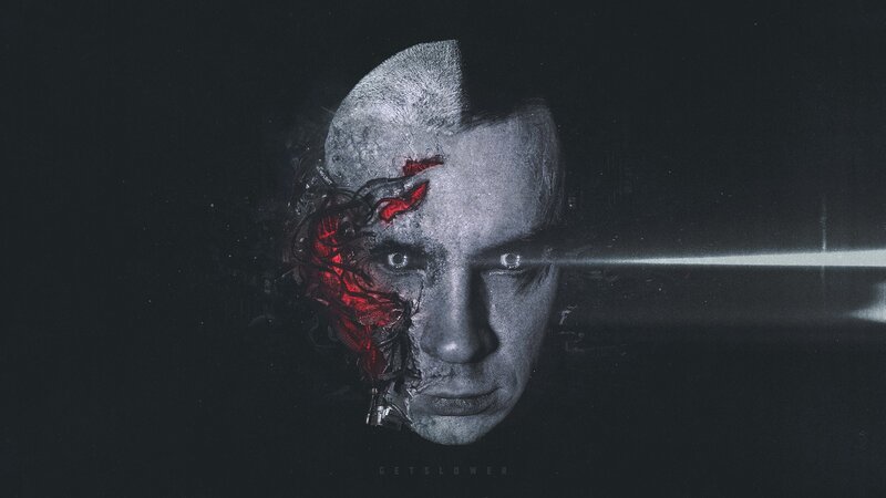 Cyborg Man's Face