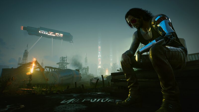Cyborg Man Sitting