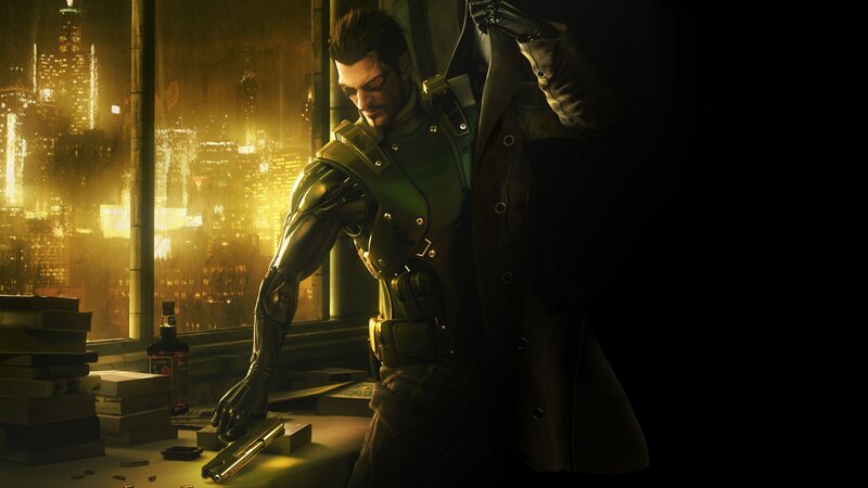 Cyborg Man with Gun — Black, Dark, Dramatic