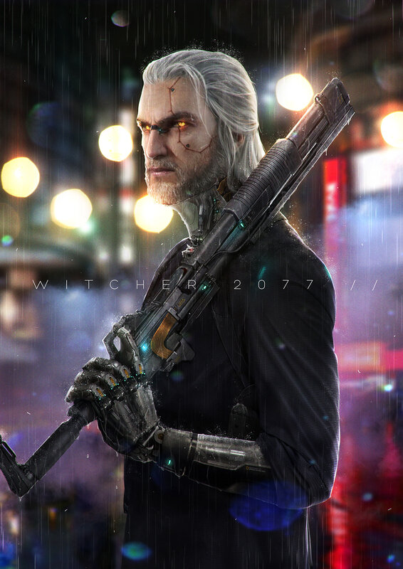 Cyborg Man with Rifle