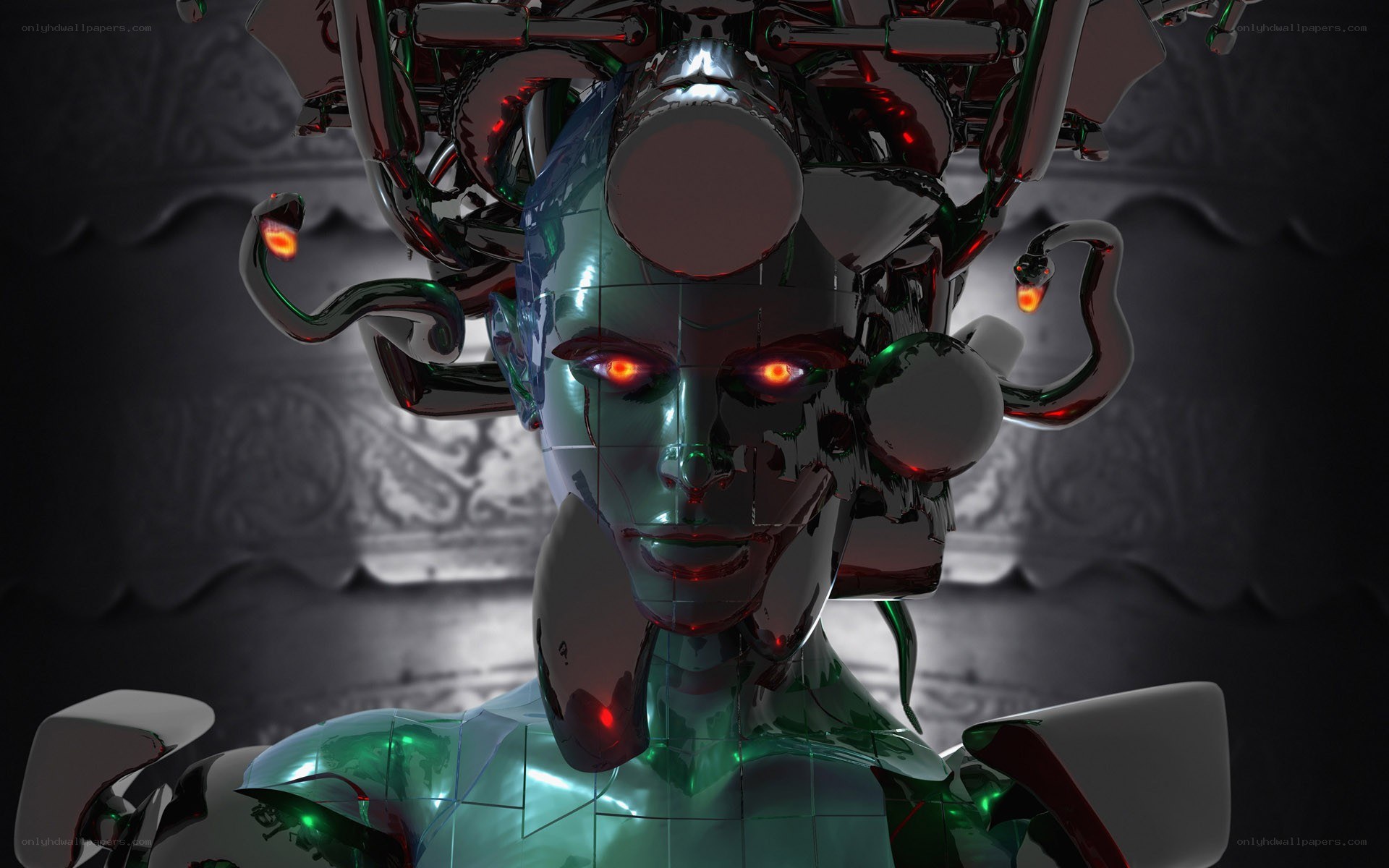 cyborg medusa figure