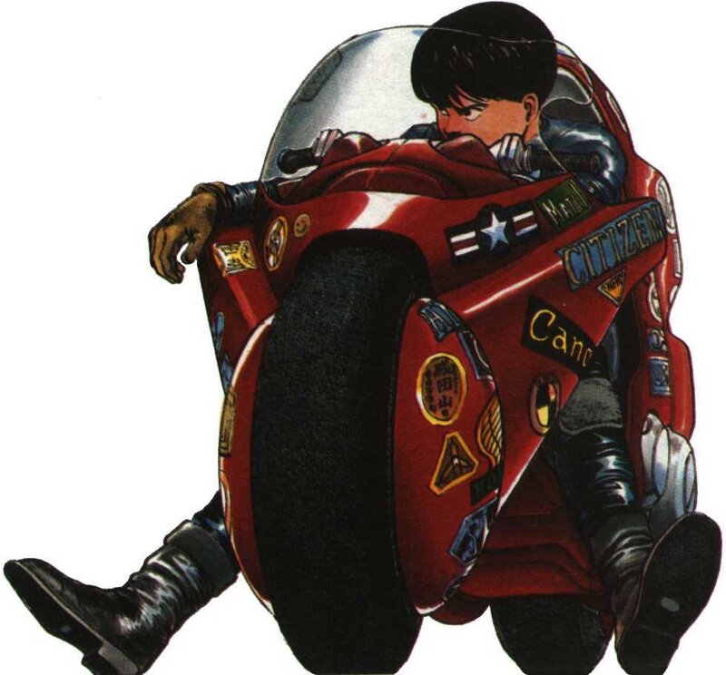 cyborg motorcycle rider