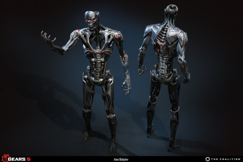 Cyborg Robot Figure