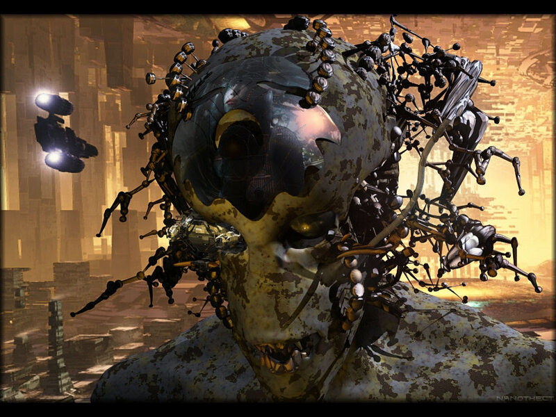 Cyborg Skull Creature
