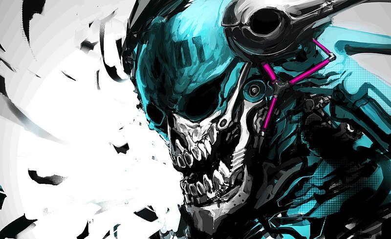 Cyborg Skull