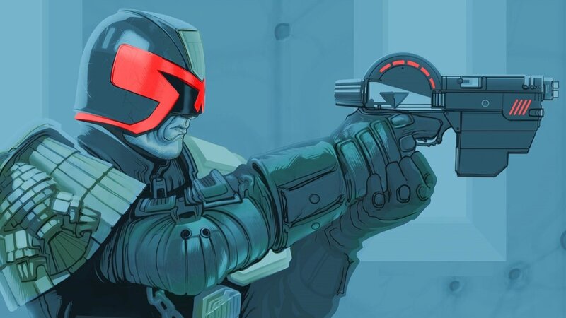 Cyborg Soldier Aiming Gun