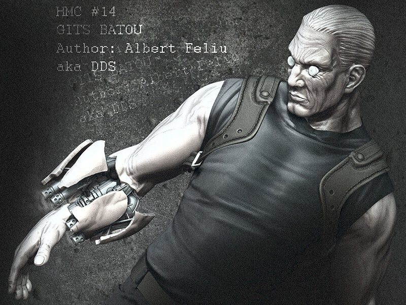 cyborg soldier character art