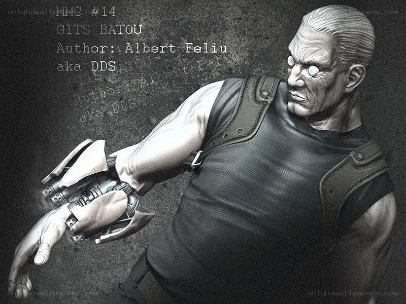 cyborg soldier character art