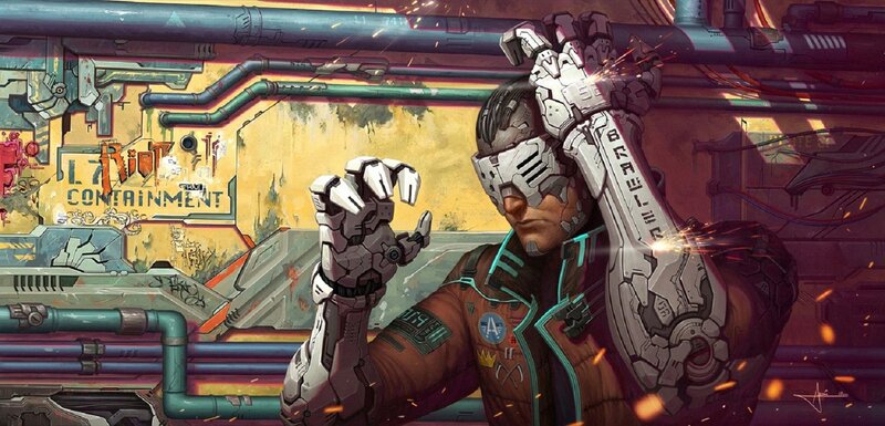 Cyborg Soldier in Containment