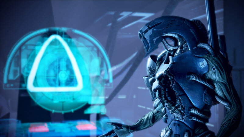 cyborg soldier in futuristic setting