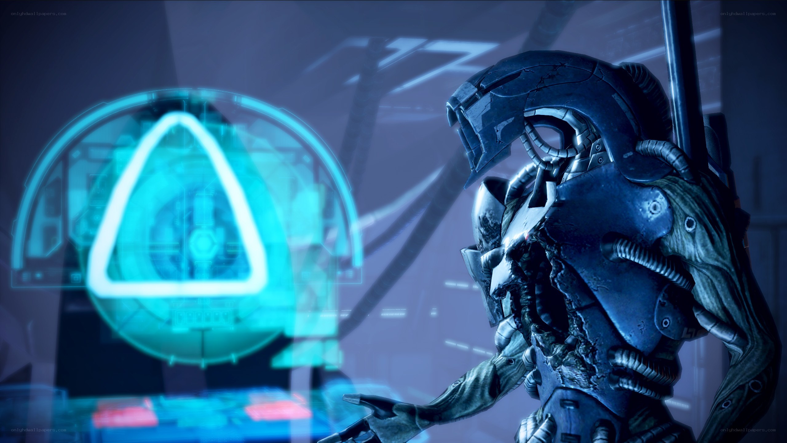 cyborg soldier in futuristic setting