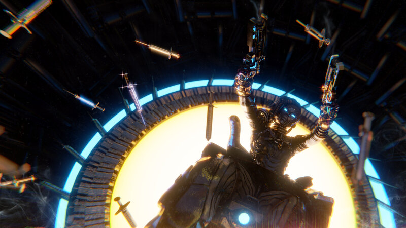 Cyborg Soldier in Sci-fi