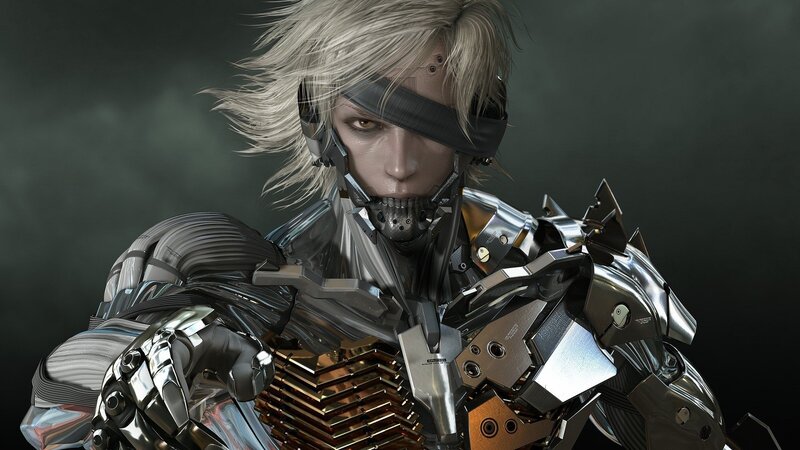 Cyborg Soldier with Blonde Hair — Gray, Dramatic, 3d Render