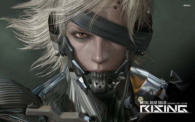Cyborg Soldier with Blonde Hair — Gray, Dramatic