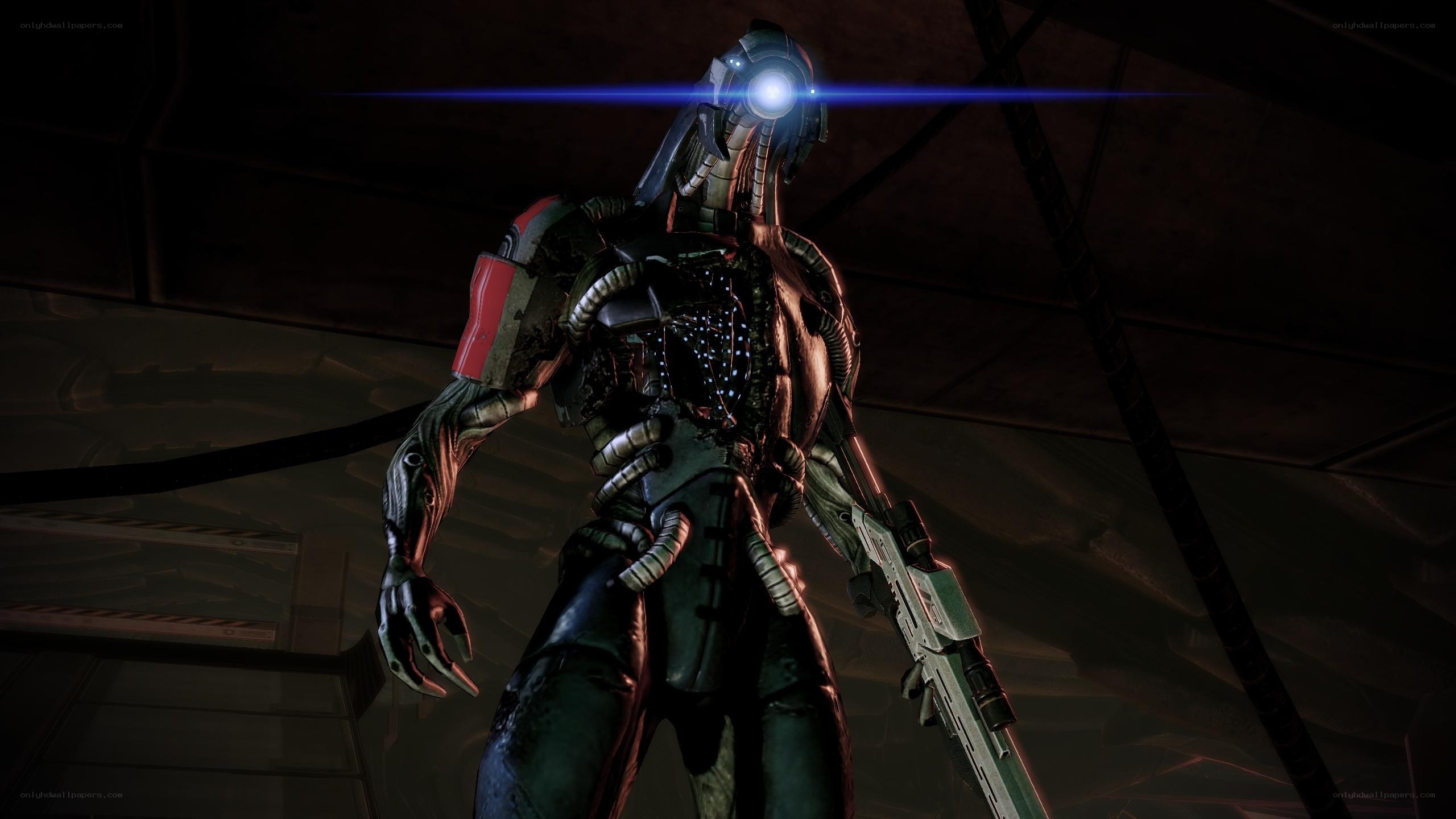 cyborg soldier with glowing eye