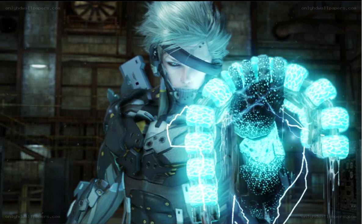 cyborg soldier with glowing hand