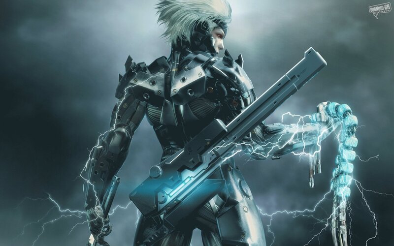 Cyborg Soldier with Lightning