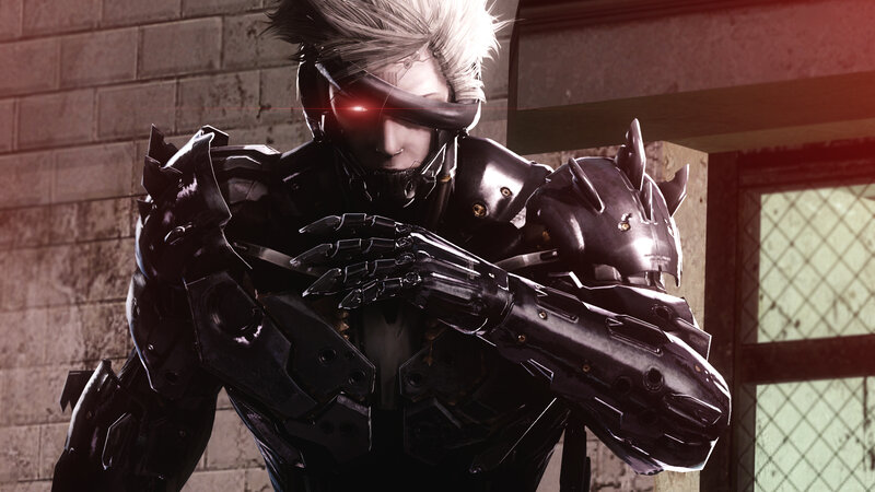 cyborg soldier with red eye