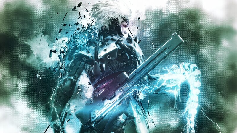 Cyborg Soldier with Rifle — Blue