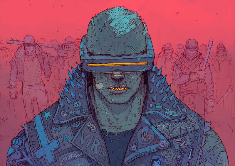 Cyborg Soldier with Spikes