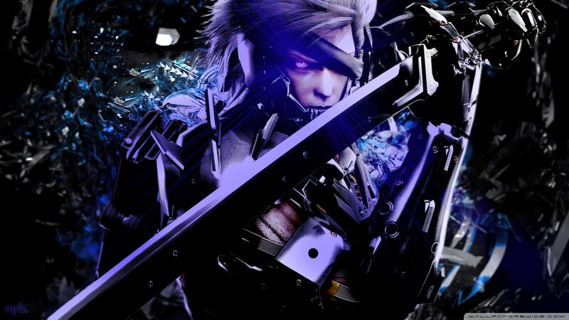 Cyborg Soldier with Sword — Black, Dramatic