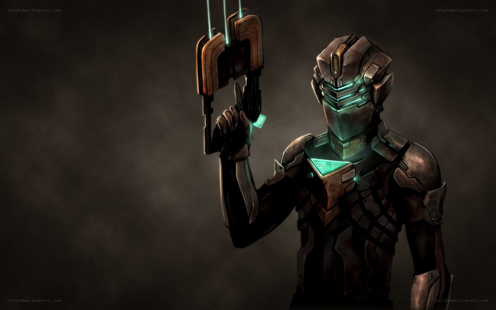 cyborg soldier with weapon