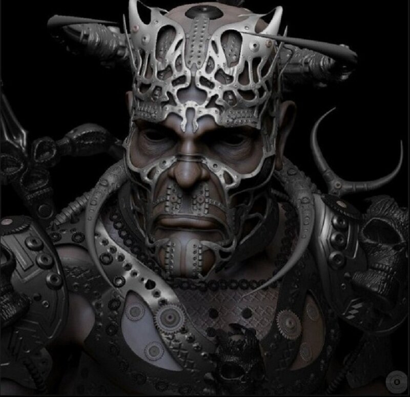 Cyborg Warrior Bust