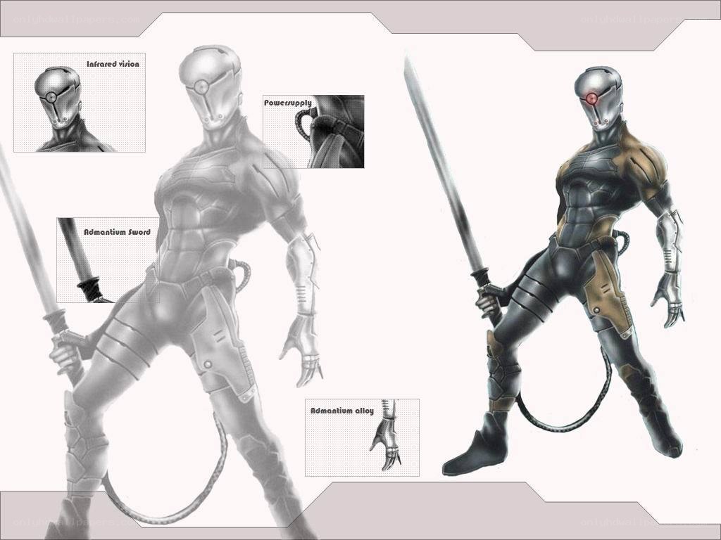 cyborg warrior concept art