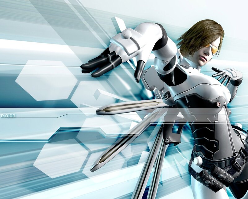cyborg warrior in action