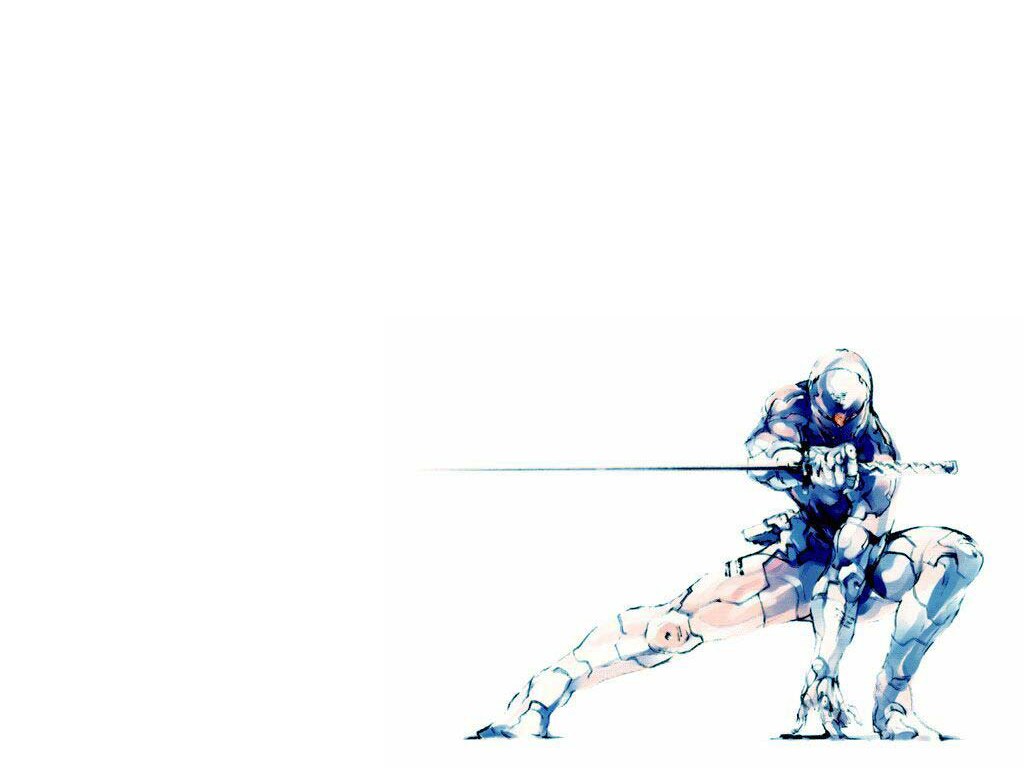 cyborg warrior in combat stance