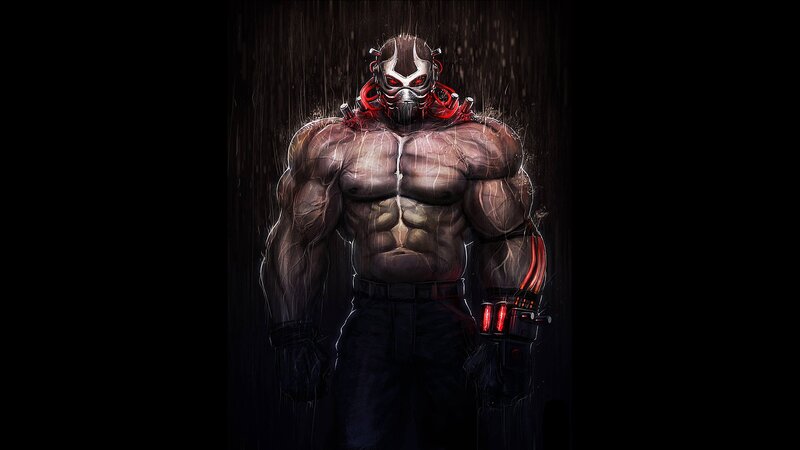 cyborg warrior in rain