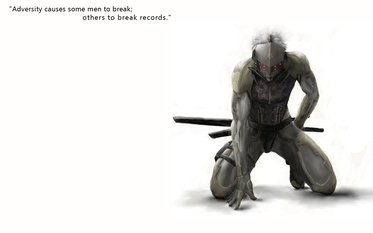 cyborg warrior kneeling