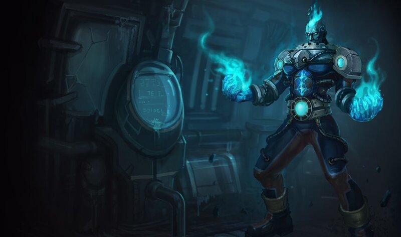 Cyborg Warrior with Blue Energy