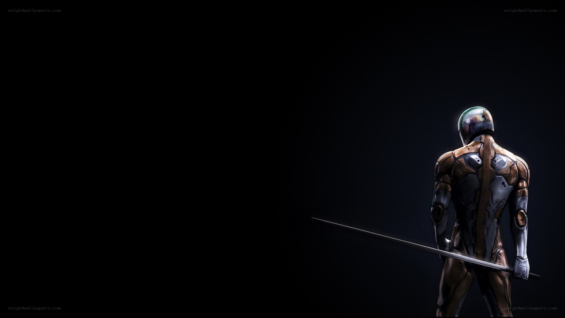 cyborg warrior with sword