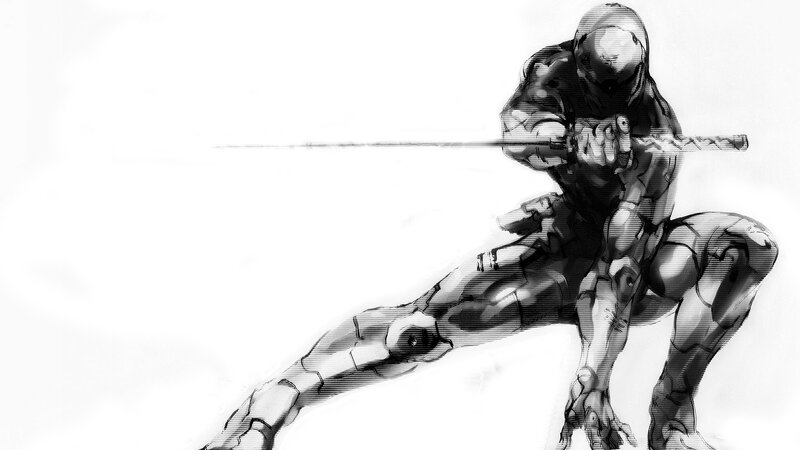 cyborg warrior with sword