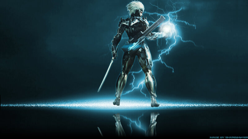 Cyborg Warrior with Sword — Blue
