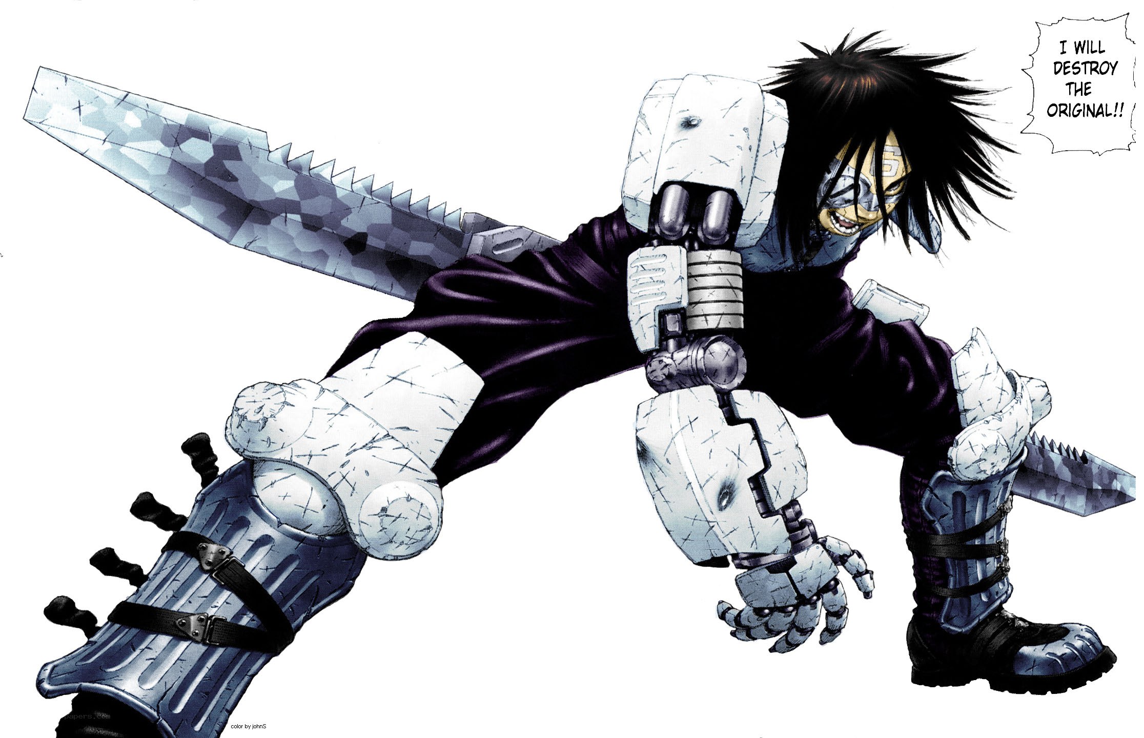 cyborg warrior with sword